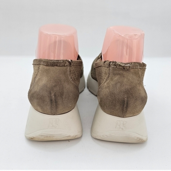 Paul Green Alexa Loafers Women’s Tan Grain Soft Suede Size 7 (UK 4.5) Platform - Picture 9 of 16